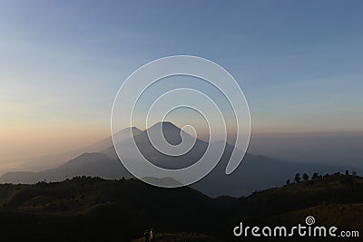 Prau Mountain Stock Photo