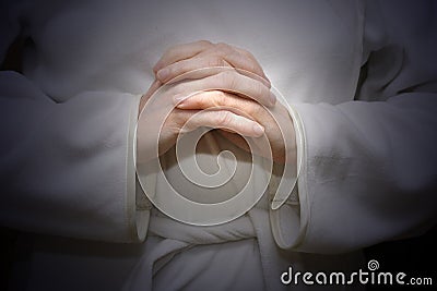 Pray Stock Photo