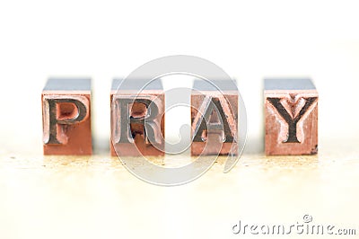 Pray Stock Photo