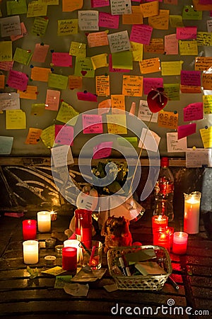 Pray for Barcelona 05 Editorial Stock Photo