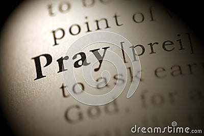 Pray Stock Photo