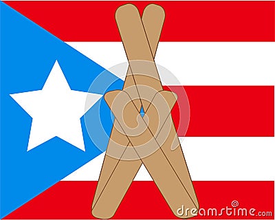 Pray for Puerto Rico Stock Photo