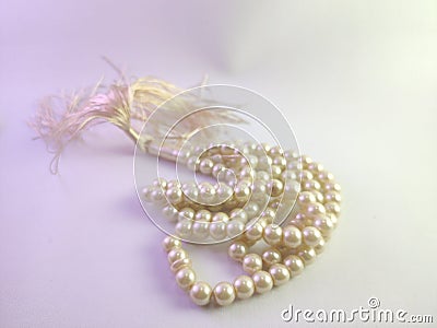 Prayer beads, pearls, Stock Photo