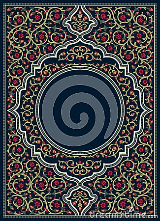 Prayer Book Cover Dark Vector Illustration