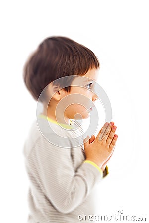 Prayer child Stock Photo