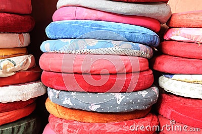 Prayer Cushions Stock Photo