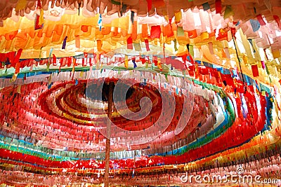 Prayer Flags Stock Photo