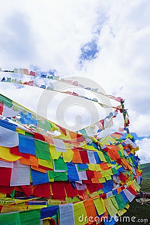 Prayer flags Stock Photo