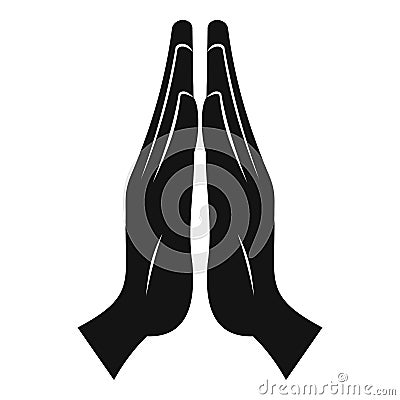 Prayer icon , simple style Vector Illustration