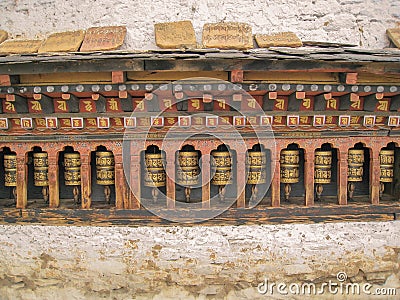 Prayer Wheels Stock Photo