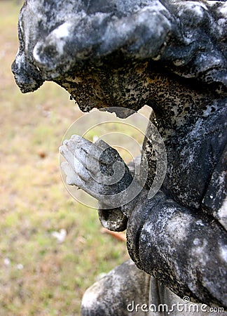 Praying angel Stock Photo