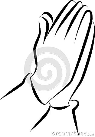 Praying Hands Clip Art Stock Photo