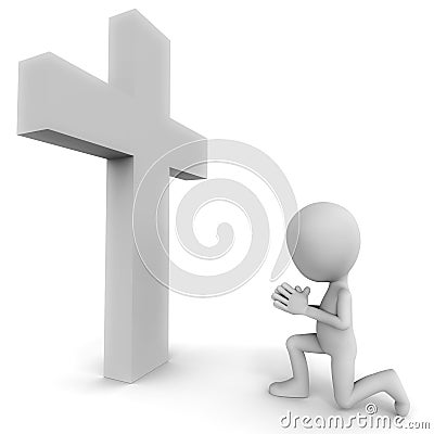 Pray for faith Stock Photo