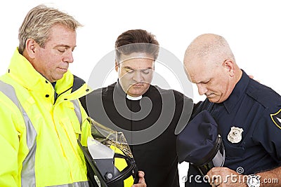 Praying Together Stock Photo