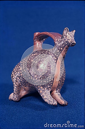 Pre-Columbian animal shaped ceramic called 