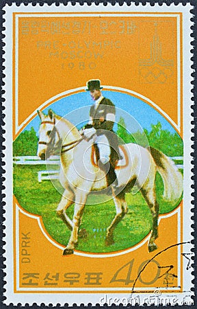 Pre-Olympics Moscow 1980 - Equestrian Editorial Stock Photo