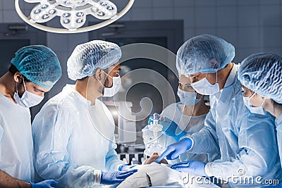 Pre oxygenation for general anesthesia. Surgery equipment Stock Photo