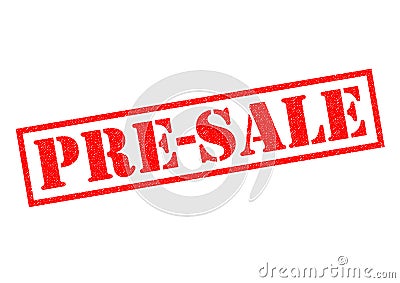 PRE-SALE Rubber Stamp Stock Photo