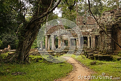 Preah Kahn temple, Cambodia Stock Photo