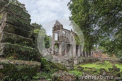 Preah Kahn temple Siem Reap, Angkor Wat, Cambodia Stock Photo