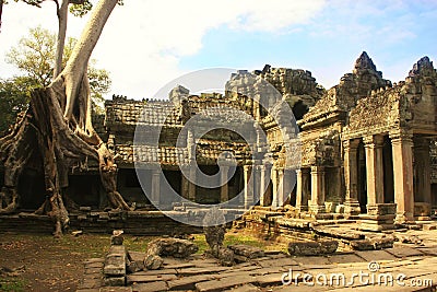 Preah Khan temple, Angkor area, Siem Reap, Cambodia Stock Photo