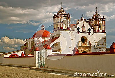 Preciosa Sangre de Cristo Church, Teotitlan Stock Photo