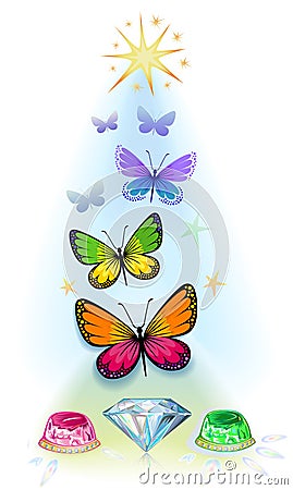 Precious life over concept Vector Illustration