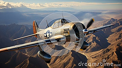 military fighter plane to mark Pan American Aviation Day Stock Photo