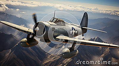 military fighter plane to mark Pan American Aviation Day Stock Photo