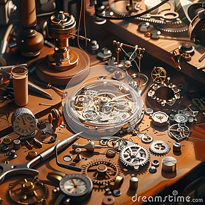 Precision Horology Concept Stock Photo