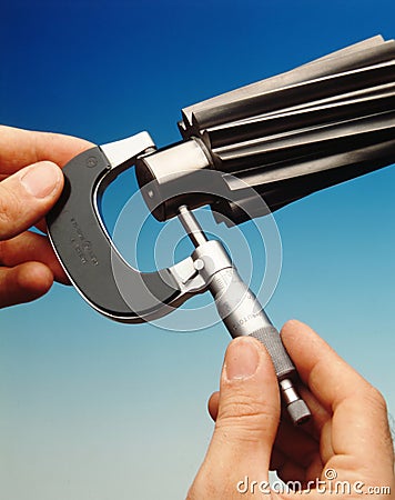 Precision measure Stock Photo