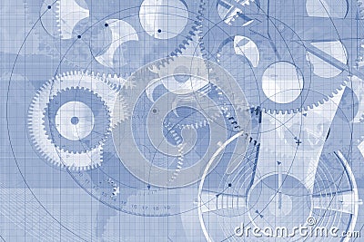 Precision parts background Stock Photo