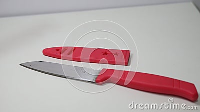 Kitchen knife icon on white background Stock Photo