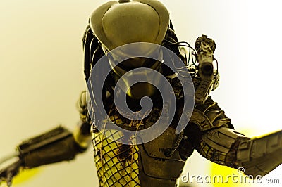 Predator Character Figurine Editorial Stock Photo