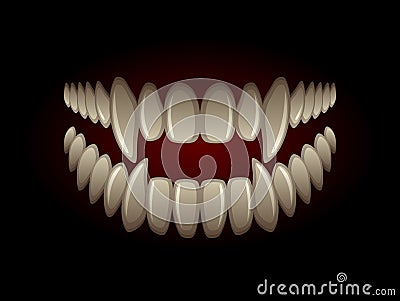 Predator jaw Vector Illustration