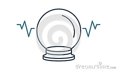 Predictive Algorithms icon. Can be used for many purposes. Cartoon Illustration