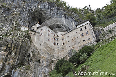 Predjama Castle in Postojna Cave, Slovenia Stock Photo