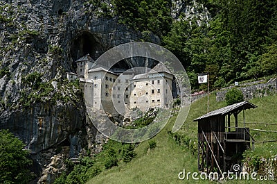 Predjama medieval castle Stock Photo