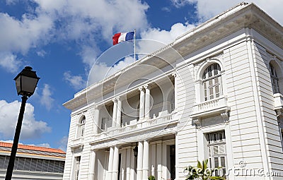 Prefecture of Martinique in Fort-de-France, Martinique, Caribbean. Stock Photo