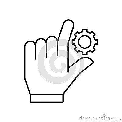 Preferences Outline Vector Icon that can easily edit or modify.. Vector Illustration