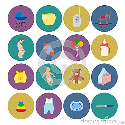 Pregnancy baby icon birth Vector Illustration