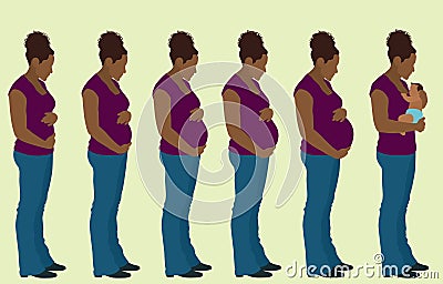 Pregnancy Vector Illustration