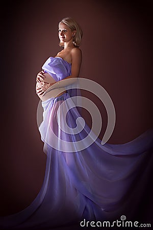Pregnancy model Stock Photo