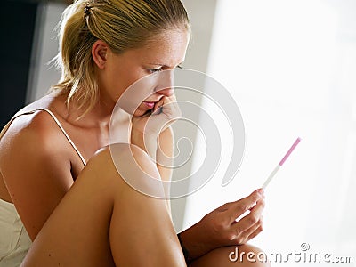 Pregnancy test Stock Photo