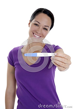 Pregnancy test Stock Photo