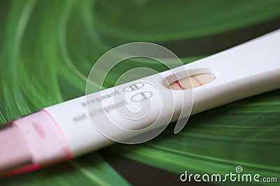 Pregnancy test Stock Photo