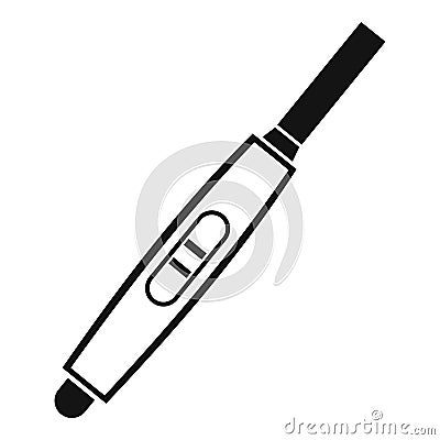 Pregnancy test with positive pregnant icon Vector Illustration