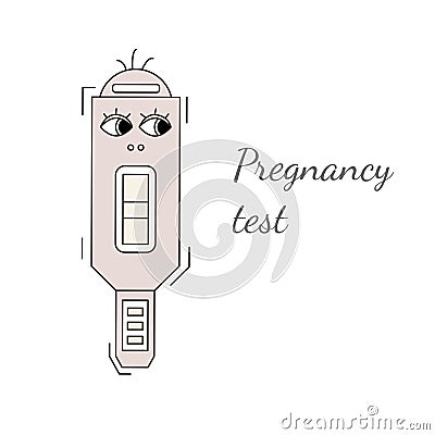 Pregnancy test vector illustration Vector Illustration