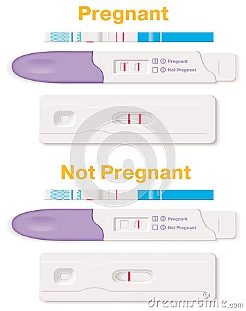 Pregnancy tests Vector Illustration