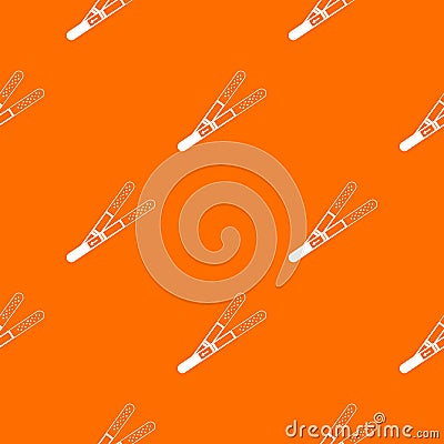 Pregnancy tests pattern vector orange Vector Illustration